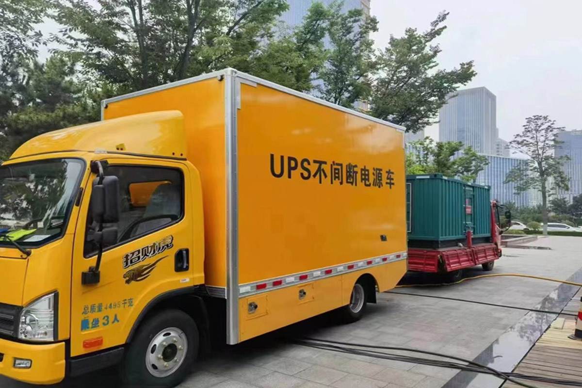 柳河发电机租赁施工现场