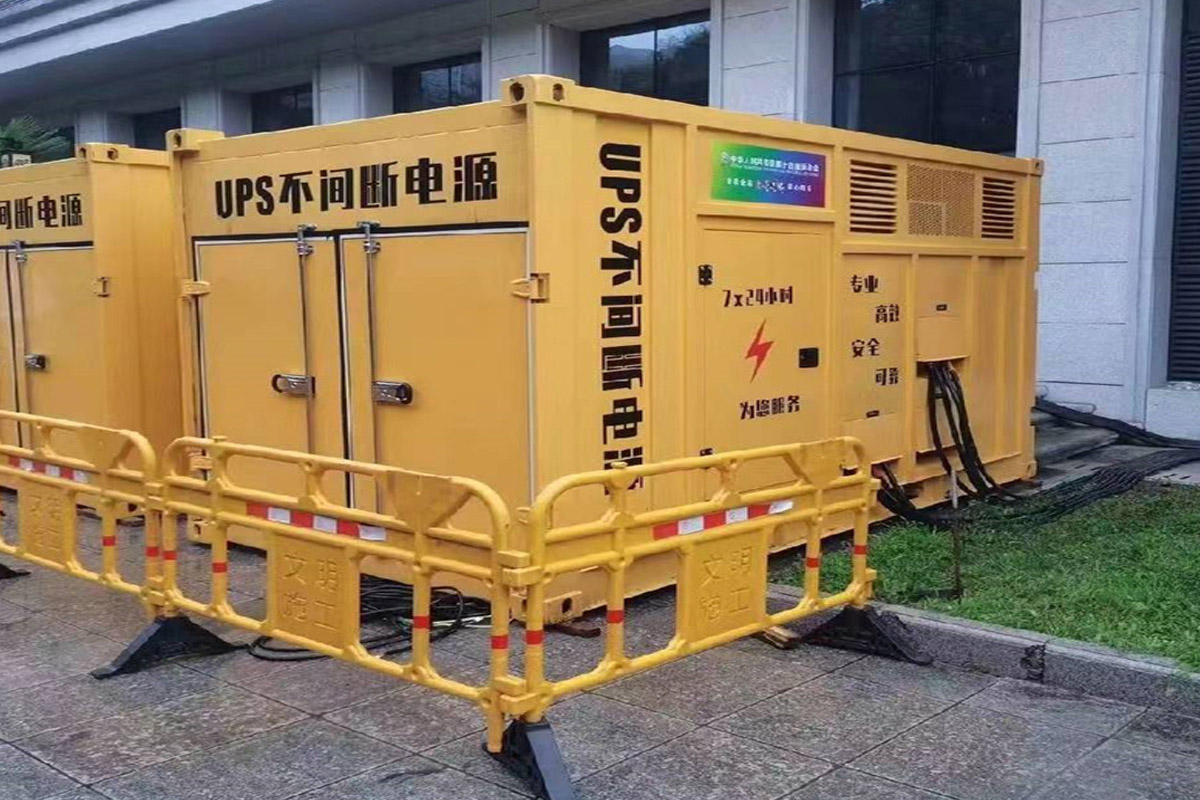 柳河发电机租赁施工现场